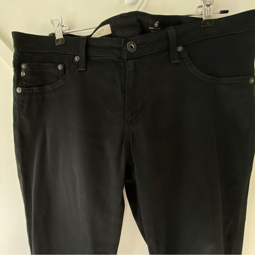 AG Adriano Goldschmied Jeans Women 31 Black The Legging Ankle - Picture 6 of 13